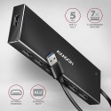 AXAGON SuperSpeed USB-A FLAT Hub | HUE-F7A