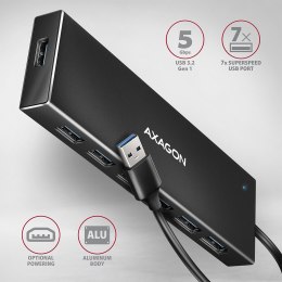 AXAGON SuperSpeed USB-A FLAT Hub | HUE-F7A