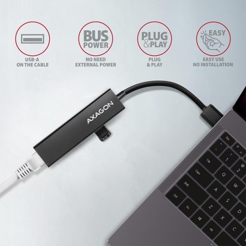 AXAGON SuperSpeed USB-A Hub and Gigabit LAN | HMA-GL3A AXAGON SuperSpeed USB-A Hub and Gigabit LAN | HMA-GL3A