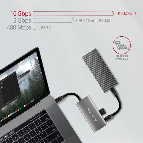 AXAGON SuperSpeed USB-C 10 Gbps SPEEDSTER 4 Hub | HMC-4G2 AXAGON SuperSpeed USB-C 10 Gbps SPEEDSTER 4 Hub | HMC-4G2