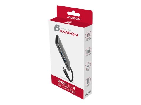 AXAGON SuperSpeed USB-C 10 Gbps SPEEDSTER 4 Hub | HMC-4G2 AXAGON SuperSpeed USB-C 10 Gbps SPEEDSTER 4 Hub | HMC-4G2