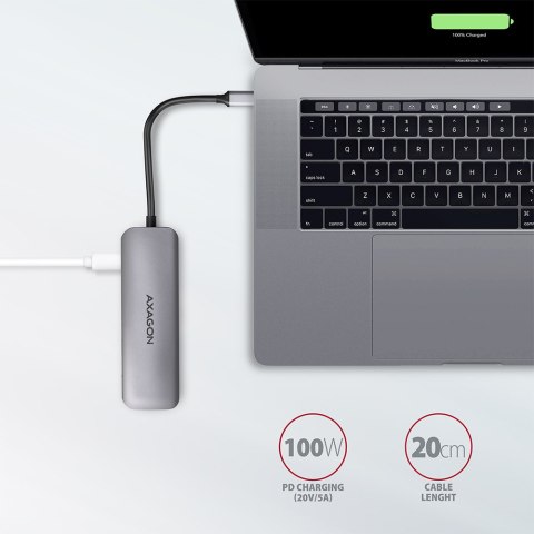 AXAGON SuperSpeed USB-C COMBO 5in1 Hub | HMC-5 AXAGON SuperSpeed USB-C COMBO 5in1 Hub | HMC-5