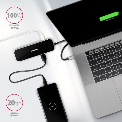 AXAGON SuperSpeed USB-C Combo 6in1 Hub | HMC-6H4A AXAGON SuperSpeed USB-C Combo 6in1 Hub | HMC-6H4A