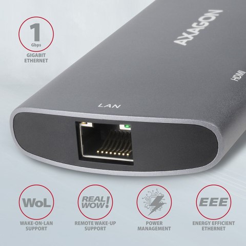 AXAGON SuperSpeed USB-C Combo 6in1 Hub | HMC-6M2 AXAGON SuperSpeed USB-C Combo 6in1 Hub | HMC-6M2