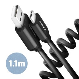 AXAGON Twister Cable, 1.1 m | BUCM-AM20TB | USB Type A to USB Type C