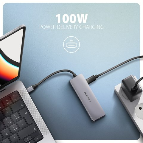 AXAGON USB-C 5Gbps 5in1 Hub | HMC-5H60 AXAGON USB-C 5Gbps 5in1 Hub | HMC-5H60