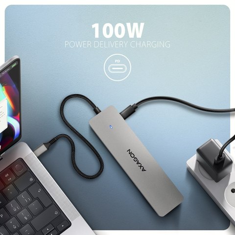 AXAGON USB-C 5Gbps DUAL 4K DISPLAY 7in1 Hub | HMC-7HX2 AXAGON USB-C 5Gbps DUAL 4K DISPLAY 7in1 Hub | HMC-7HX2