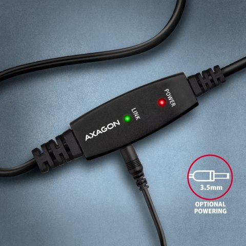 AXAGON USB Repeater Cable, 20 m | ADR-220B | USB Type A to USB Type B AXAGON USB Repeater Cable, 20 m | ADR-220B | USB Type A to USB Type B