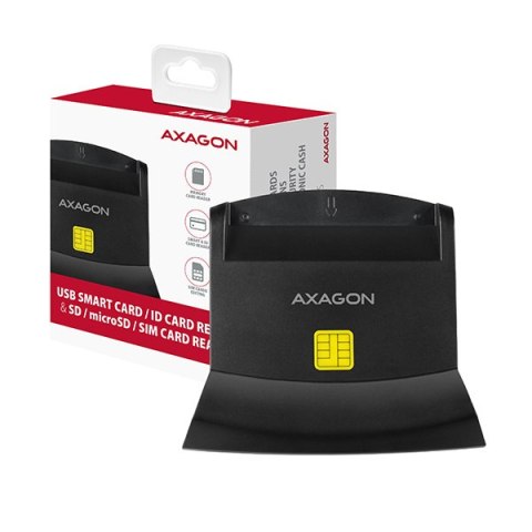 AXAGON Universal desktop USB contact Smart/ID and SD/microSD/SIM card reader | CRE-SM2 AXAGON Universal desktop USB contact Smart/ID and SD/microSD/SIM card reader | CRE-SM2