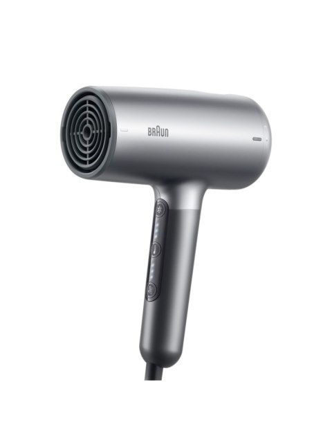 Braun | Hair dryer | HD4.3 | 2200 W | Number of temperature settings 3 | Ionic function | Diffuser nozzle | Grey Braun | Hair dryer | HD4.3 | 2200 W | Number of temperature settings 3 | Ionic function | Diffuser nozzle | Grey