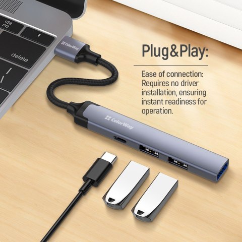 ColorWay 4-in-1 Docking Station | CW-HUB05 ColorWay 4-in-1 Docking Station | CW-HUB05