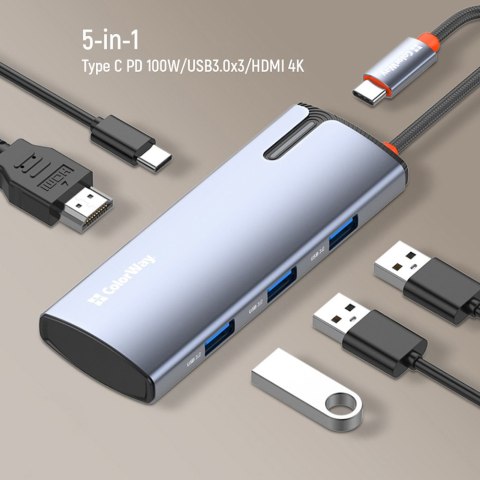 ColorWay 5-in-1 Docking Station | CW-HUB01 ColorWay 5-in-1 Docking Station | CW-HUB01