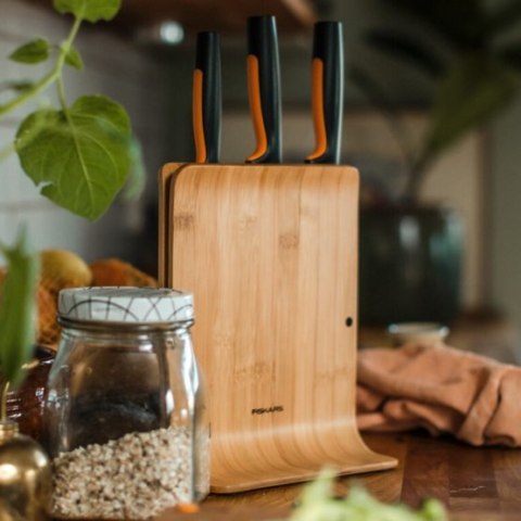 Fiskars Functional Form Bamboo Case for knives 1057553 Plastic Knife 3 pc(s) Dishwasher proof Fiskars Functional Form Bamboo Case for knives 1057553 Plastic Knife 3 pc(s) Dishwasher proof