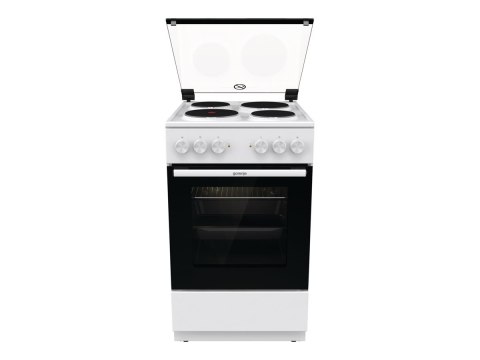 Gorenje Cooker | GE5A21WH | Hob type Electric | Oven type Electric | White | Width 50 cm | Grilling | Depth 59.4 cm | 68 L Gorenje Cooker | GE5A21WH | Hob type Electric | Oven type Electric | White | Width 50 cm | Grilling | Depth 59.4 cm | 68 L