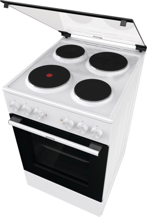 Gorenje Cooker | GE5A21WH | Hob type Electric | Oven type Electric | White | Width 50 cm | Grilling | Depth 59.4 cm | 68 L Gorenje Cooker | GE5A21WH | Hob type Electric | Oven type Electric | White | Width 50 cm | Grilling | Depth 59.4 cm | 68 L