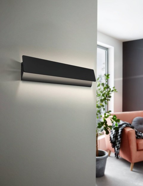 LED wall lamp EGLO ZUBIALDE, 3000 K, 12 W, 1400 lm, black, 36 cm LED wall lamp EGLO ZUBIALDE, 3000 K, 12 W, 1400 lm, black, 36 cm