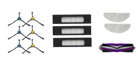 Midea | Spare Parts Kit: 6x Side Brush, 1x Main Brush, 3x HEPA Filter, 2x Mopping Cloth for M7Pro/S8+ Midea | Spare Parts Kit: 6x Side Brush, 1x Main Brush, 3x HEPA Filter, 2x Mopping Cloth for M7Pro/S8+
