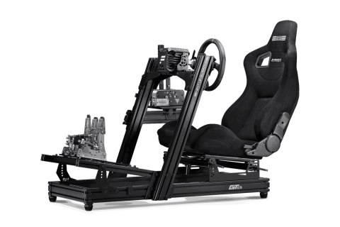 Next Level Racing | Aluminum | Racing Simulator Cockpit | GTElite Front and Side Mount Edition | Black Next Level Racing | Aluminum | Racing Simulator Cockpit | GTElite Front and Side Mount Edition | Black