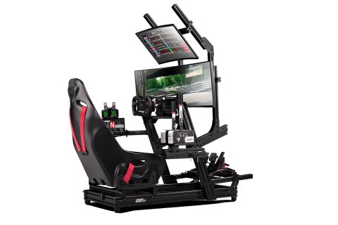 Next Level Racing | Aluminum | Racing Simulator Cockpit | GTElite Front and Side Mount Edition | Black Next Level Racing | Aluminum | Racing Simulator Cockpit | GTElite Front and Side Mount Edition | Black