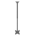 Neomounts CL35-340BL12 Monitor/TV mount ceiling 1 screen - 23-42" - max 50 kg - VESA 100x100-200x200 - h 106-156 cm - black