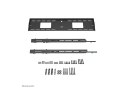 Neomounts LEVEL-750 WL30-750BL18 Fixed heavy duty wall mount - 43-98" screen - max 125 kg - VESA 100x100-800x600 - d 4,2 cm - le