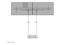 Neomounts MOVE ADM-875WH2 Screen adapter from 1 to 2 screens - 42-65" - max 40 kg/screen - VESA 100x100-800x400 - lockable (excl