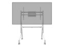 Neomounts MOVE Go FL50-525WH1 TV trolley - 55-86" - max 76 kg - manual h 106-136 cm - VESA 100x100-900x600 - incl. hardware shel