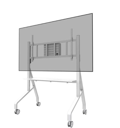 Neomounts MOVE Go XL FL50-575WH1 TV trolley - 65-110" - max 125 kg - manual h 129-139 cm - VESA 100x100-1100x600 - incl. hardwar Neomounts MOVE Go XL FL50-575WH1 TV trolley - 65-110" - max 125 kg - manual h 129-139 cm - VESA 100x100-1100x600 - incl. hardwar