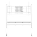 Neomounts MOVE Go XL FL50-575WH1 TV trolley - 65-110" - max 125 kg - manual h 129-139 cm - VESA 100x100-1100x600 - incl. hardwar