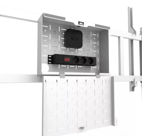 Neomounts MOVE Go XL FL50-575WH1 TV trolley - 65-110" - max 125 kg - manual h 129-139 cm - VESA 100x100-1100x600 - incl. hardwar Neomounts MOVE Go XL FL50-575WH1 TV trolley - 65-110" - max 125 kg - manual h 129-139 cm - VESA 100x100-1100x600 - incl. hardwar