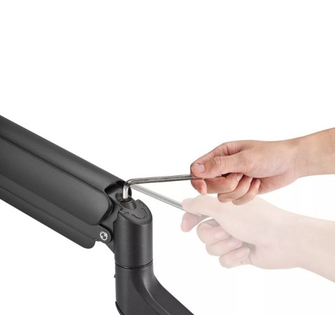 Neomounts NEXT Core DS70PLUS-450BL1 Single monitor arm - 17-49" - 1-18 kg (curved 14 kg) - gas spring - 180°-stop - Topfix - Eas Neomounts NEXT Core DS70PLUS-450BL1 Single monitor arm - 17-49" - 1-18 kg (curved 14 kg) - gas spring - 180°-stop - Topfix - Eas