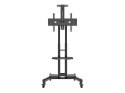 Neomounts NM-M1700BLACK TV trolley - 32-75" - max 50 kg - manual h 104,2-154,2 cm - VESA 200x200-600x400 - incl. cam/hardware sh
