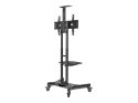 Neomounts NM-M1700BLACK TV trolley - 32-75" - max 50 kg - manual h 104,2-154,2 cm - VESA 200x200-600x400 - incl. cam/hardware sh