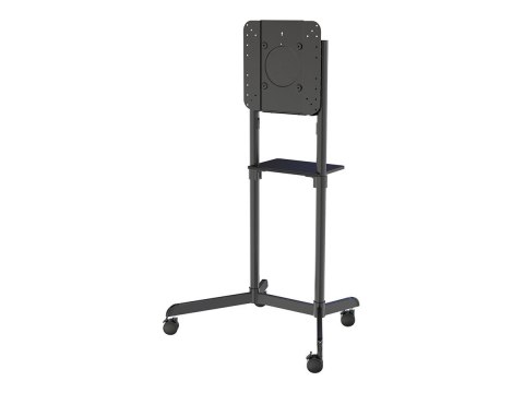 Neomounts NS-M1250BLACK TV trolley - 37-70" - max 70 kg - VESA 200x200-600x400 - 90° rotatable - incl. hardware shelf - black Neomounts NS-M1250BLACK TV trolley - 37-70" - max 70 kg - VESA 200x200-600x400 - 90° rotatable - incl. hardware shelf - black