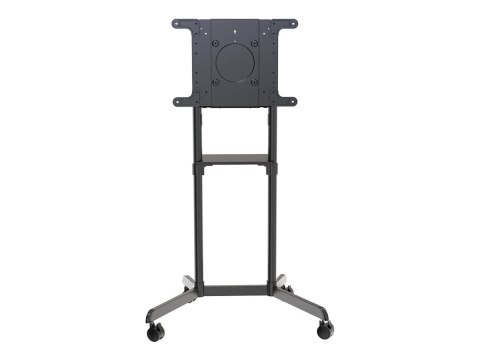 Neomounts NS-M1250BLACK TV trolley - 37-70" - max 70 kg - VESA 200x200-600x400 - 90° rotatable - incl. hardware shelf - black Neomounts NS-M1250BLACK TV trolley - 37-70" - max 70 kg - VESA 200x200-600x400 - 90° rotatable - incl. hardware shelf - black