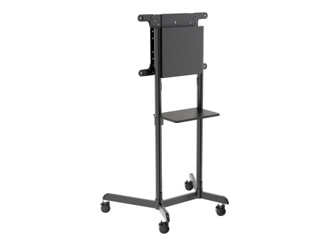 Neomounts NS-M1250BLACK TV trolley - 37-70" - max 70 kg - VESA 200x200-600x400 - 90° rotatable - incl. hardware shelf - black Neomounts NS-M1250BLACK TV trolley - 37-70" - max 70 kg - VESA 200x200-600x400 - 90° rotatable - incl. hardware shelf - black