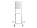 Neomounts NS-M1250WHITE TV trolley - 37-70" - max 70 kg - VESA 200x200-600x400 - 90° rotatable - incl. hardware shelf - white