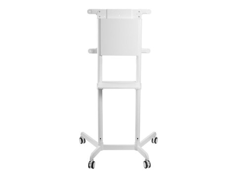 Neomounts NS-M1250WHITE TV trolley - 37-70" - max 70 kg - VESA 200x200-600x400 - 90° rotatable - incl. hardware shelf - white Neomounts NS-M1250WHITE TV trolley - 37-70" - max 70 kg - VESA 200x200-600x400 - 90° rotatable - incl. hardware shelf - white
