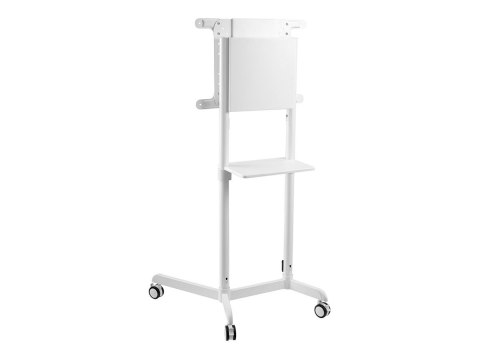 Neomounts NS-M1250WHITE TV trolley - 37-70" - max 70 kg - VESA 200x200-600x400 - 90° rotatable - incl. hardware shelf - white Neomounts NS-M1250WHITE TV trolley - 37-70" - max 70 kg - VESA 200x200-600x400 - 90° rotatable - incl. hardware shelf - white