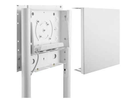 Neomounts NS-M1250WHITE TV trolley - 37-70" - max 70 kg - VESA 200x200-600x400 - 90° rotatable - incl. hardware shelf - white Neomounts NS-M1250WHITE TV trolley - 37-70" - max 70 kg - VESA 200x200-600x400 - 90° rotatable - incl. hardware shelf - white