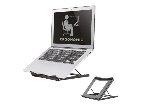 Neomounts NSLS075BLACK Laptop stand - 10-16" - max 5 kg - 5 height positions - foldable - compact - universal - black