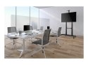 Neomounts PLASMA-M1950E TV trolley - 60-100" - max 100 kg - manual h 134-166 cm - VESA 200x200-1000x600 - incl. cam/hardware she