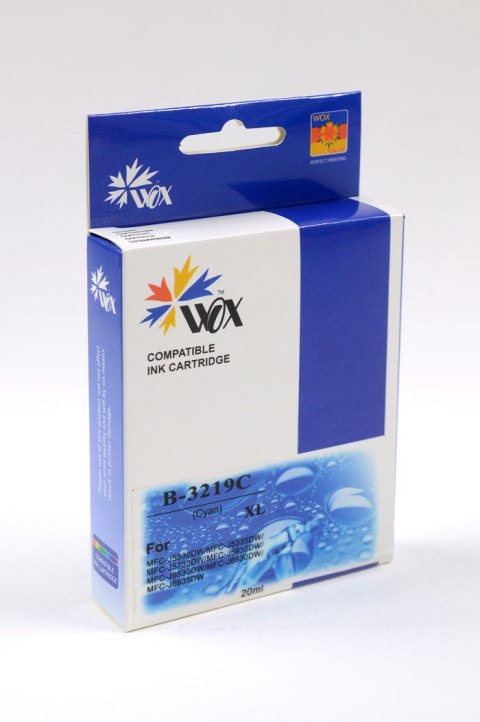 Tusz Wox Cyan Brother LC3219C zamiennik (LC3219C) (LC3217C) Tusz Wox Cyan Brother LC3219C zamiennik (LC3219C) (LC3217C)