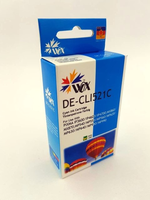 Tusz Wox Cyan Canon CLI 521C zamiennik CLI-521C Tusz Wox Cyan Canon CLI 521C zamiennik CLI-521C