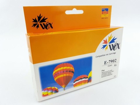 Tusz Wox Cyan Epson T7902 (79XL) zamiennik C13T79024010 Tusz Wox Cyan Epson T7902 (79XL) zamiennik C13T79024010