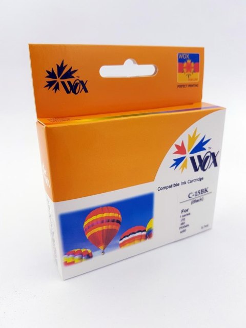 Tusz Wox Czarny Canon BCI 15B zamiennik 8190A002 Tusz Wox Czarny Canon BCI 15B zamiennik 8190A002