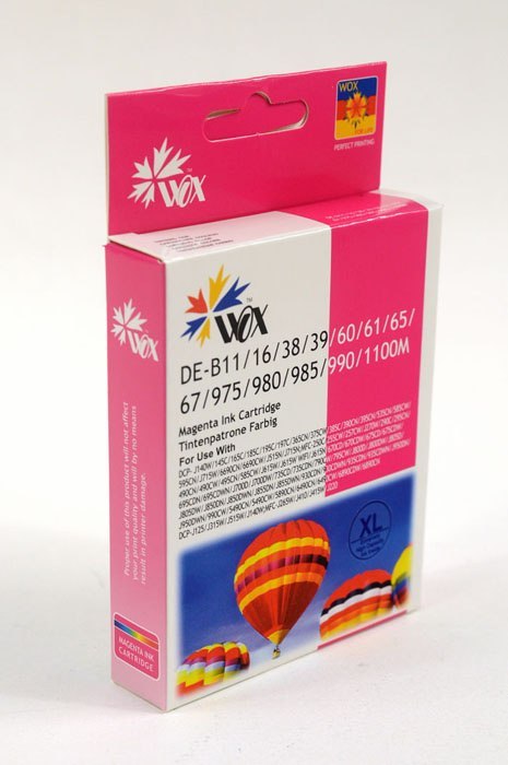 Tusz Wox Magenta BROTHER LC980M/LC985M/LC1100M zamiennik LC-980M / LC-985M / LC-1100M Tusz Wox Magenta BROTHER LC980M/LC985M/LC1100M zamiennik LC-980M / LC-985M / LC-1100M