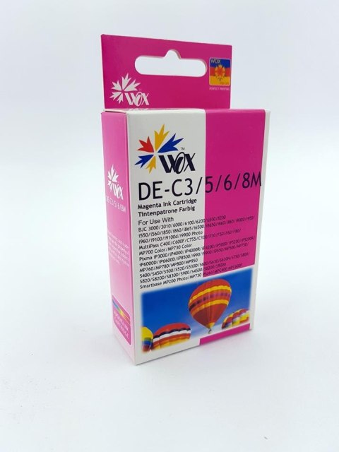 Tusz Wox Magenta Canon BCI3EM / BCI6EM zamiennik 4481A002 Tusz Wox Magenta Canon BCI3EM / BCI6EM zamiennik 4481A002