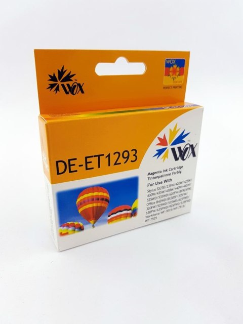 Tusz Wox Magenta EPSON T1293 zamiennik C13T12934010 Tusz Wox Magenta EPSON T1293 zamiennik C13T12934010
