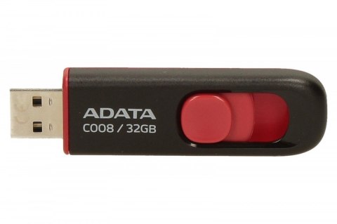 ADATA | C008 | 32 GB | USB 2.0 | Czarny/Czerwony ADATA | C008 | 32 GB | USB 2.0 | Czarny/Czerwony